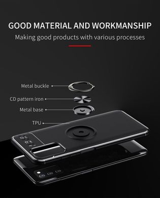 Защитный чехол Hybrid Magnet Ring для Samsung Galaxy A03S - Black