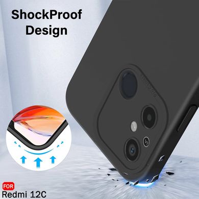Защитный чехол Hybrid Premium Silicone Case для Xiaomi Redmi 12C - Dark Red