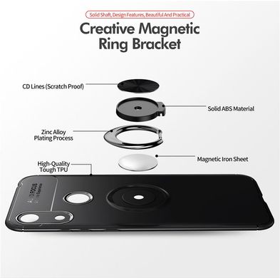 Чехол Hybrid Ring под магнитный держатель для Huawei Honor 8A - Black