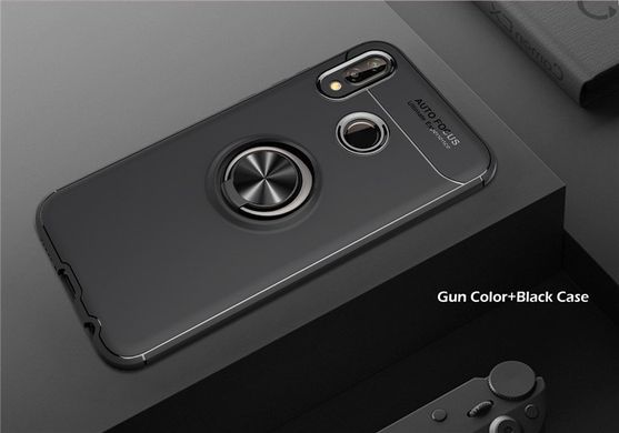 Защитный чехол Ring с магнитным держателем для Huawei P Smart 2019 - Black
