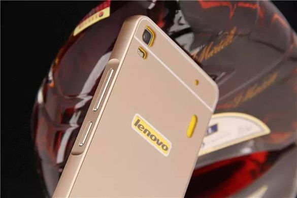 Металлический чехол для Lenovo A7000 (K3 Note) "золотой"