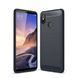 Силиконовый чехол Hybrid Carbon для Xiaomi Mi Max 3 - Dark Blue