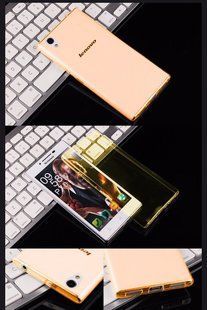Ультратонкий силіконовий чохол для Lenovo P70 "золотий"
