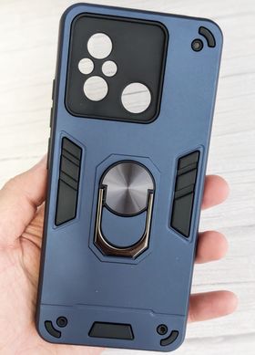 Удароміцний чохол Transformer Ring для Xiaomi Redmi 12C - Dark Blue