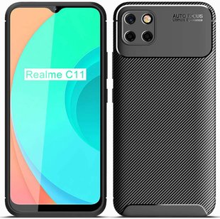 Защитный чехол Premium Carbon для Realme C11 2020