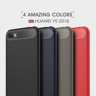 Силиконовый чехол Hybrid Carbon для Huawei Y5 2018/Honor 7A