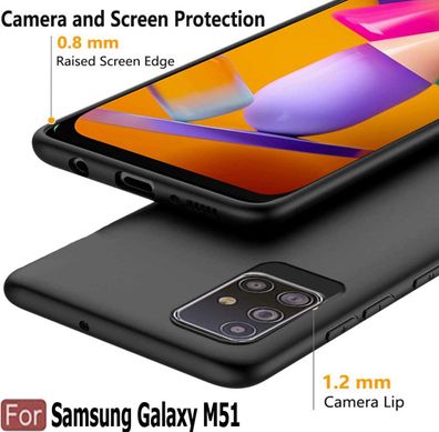 Силиконовый чехол для Samsung Galaxy M51 - Navy Black