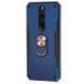 Ударопрочный чехол Ring Color под магнитный держатель для Xiaomi Redmi 8/8A - Dark Blue