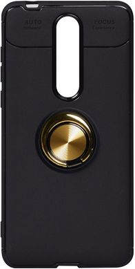 Чехол Hybrid Car Magnetic Ring для Nokia 3.1 Plus - Gold