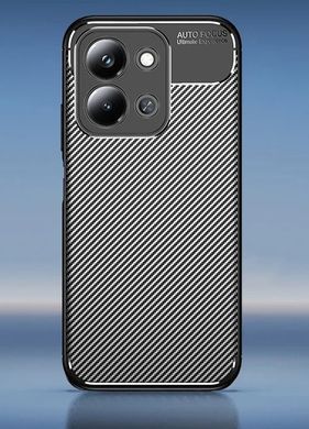 Силиконовый чехол Hybrid Carbon для Xiaomi Redmi 15C - Black Full Camera