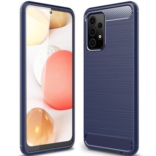 TPU чехол Slim Carbon для Samsung Galaxy A52 - Dark Blue