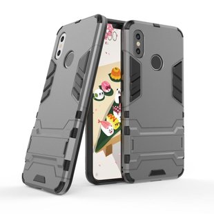 Ударопрочный чехол с подставкой для Xiaomi Mi 8 - Grey