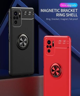 Защитный чехол Hybrid Magnetic Ring для Xiaomi Redmi Note 10 / Note 10s - Clear Blue