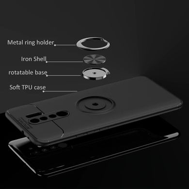 Чехол Hybrid Car Magnetic Ring для Xiaomi Redmi 9 - Red