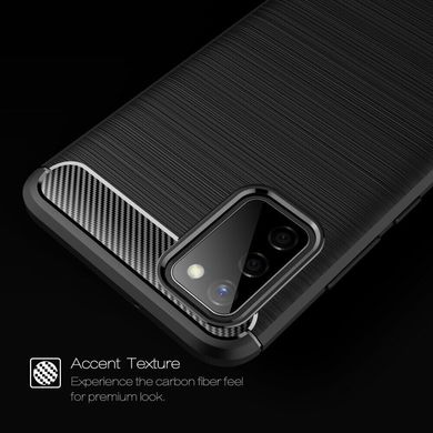 Защитный чехол Hybrid Carbon для Samsung Galaxy A02s - Black