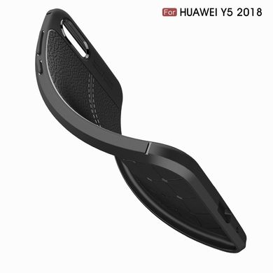 Защитный чехол Hybrid Leather для Huawei Y5 (2018) - Black
