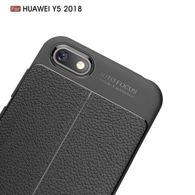 Захисний чохол Hybrid Leather для Huawei Y5 (2018) - Black