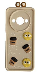 3D объемный чехол для Xiaomi Redmi A3 - Yellow