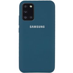  Чехол Silicone Cover Full Protective для Samsung Galaxy A31 - Blue