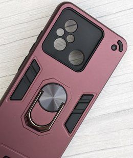 Удароміцний чохол Transformer Ring для Xiaomi Redmi 12C - Dark Red