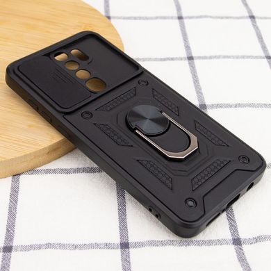 Ударопрочный чехол GETMAN Ring для Xiaomi Redmi 9 - Camshield Black