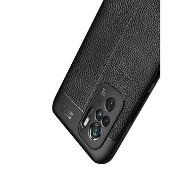 Чехол Hybrid Leather для Xiaomi Redmi Note 10 - Black