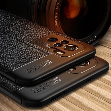 Чехол Hybrid Leather для Xiaomi Redmi Note 10 - Black