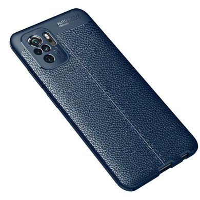 Чехол Hybrid Leather для Xiaomi Redmi Note 10 - Dark Blue