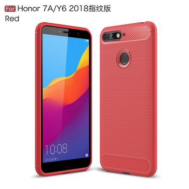 Захисний чохол Hybrid Carbon для Huawei Honor 7C - Brown