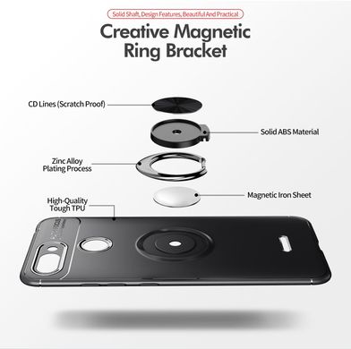 Чехол Hybrid Ring под магнитный держатель для Xiaomi Redmi 6 - Black