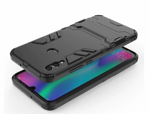 Ударопрочный чехол с подставкой для Huawei P Smart 2019 / Honor 10 Lite - Black