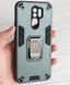 Ударопрочный чехол Transformer Ring для Xiaomi Redmi 9 - Navy Green (35682). Фото 1 из 17