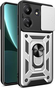 Удароміцний чохол Hybrid Ring Camshield для Xiaomi Redmi 13C - Grey