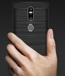 Силиконовый чехол Hybrid Carbon для Lenovo Phab 2 Plus