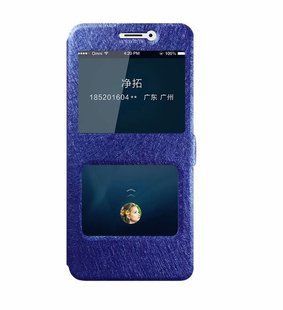 Чехол (книжка) с окошком для Xiaomi Redmi Note 6 Pro - Blue
