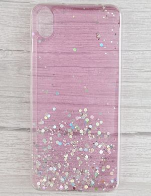 TPU чехол с блестками Star для Xiaomi Redmi 7A - Pink