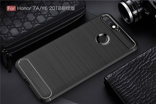 Защитный чехол Hybrid Carbon для Huawei Honor 7C - Black