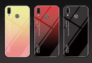 TPU+Glass чехол Gradient HELLO для Xiaomi Redmi Note 7