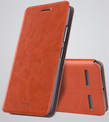 Кожаный чехол-книжка MOFI для Lenovo K6 "коричневый"