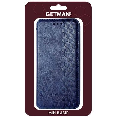 Чехол-книжка GETMAN Cubic для Xiaomi Redmi Note 10 Pro - Dark Blue