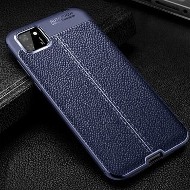 TPU чехол Slim Leather для Huawei Y5p - Dark Blue
