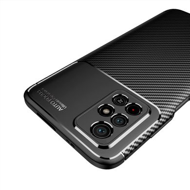 Защитный чехол Hybrid Carbon для Xiaomi Poco M4 Pro 5G - Black