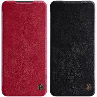 Кожаный чехол-книжка Nillkin Qin Series для Xiaomi Redmi Note 9s / 9 Pro / 9 Pro Max - Black