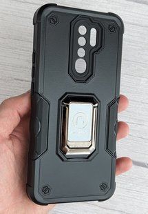 Ударопрочный чехол Transformer Ring для Xiaomi Redmi 9 - Navy Black