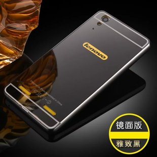 Металлический чехол для Lenovo A6000/A6010 "черный зеркальный"