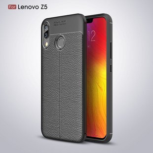 Защитный чехол Hybrid Leather для Lenovo Z5 - Black