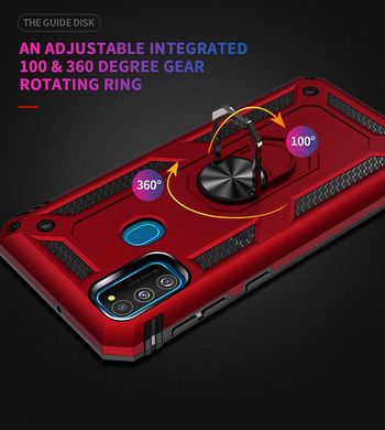 Защитный чехол Immortal Ring для Samsung Galaxy M21 / M30S / M31 - Red