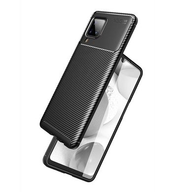 Чохол Premium Carbon для Samsung Galaxy A12/M12 - Black