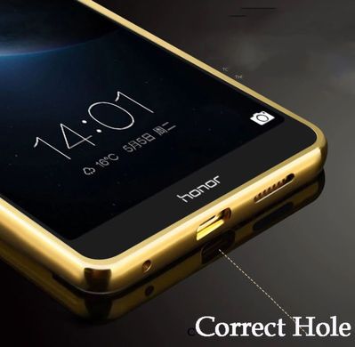Металлический чехол для Huawei Y7 2018 / Y7 Prime 2018 / Honor 7C Pro - Gold