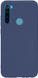 Силиконовый чехол (Soft Touch) для Xiaomi Redmi Note 8T - Dark Blue (24411). Фото 1 из 5